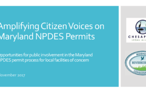 WEBINAR PRESENTATION – Participation in Maryland’s NPDES Process