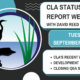 CLA Status Report Webinar (September 13, 2022 @ 5:30 pm EST)